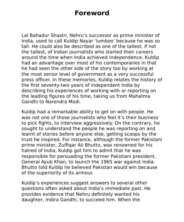 On leaders and icons from jinnah to Modi by Kuldip Nayar