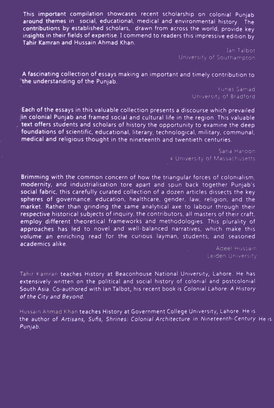 Perspectives In Social History Of Colonial Punjab Tahir kamran